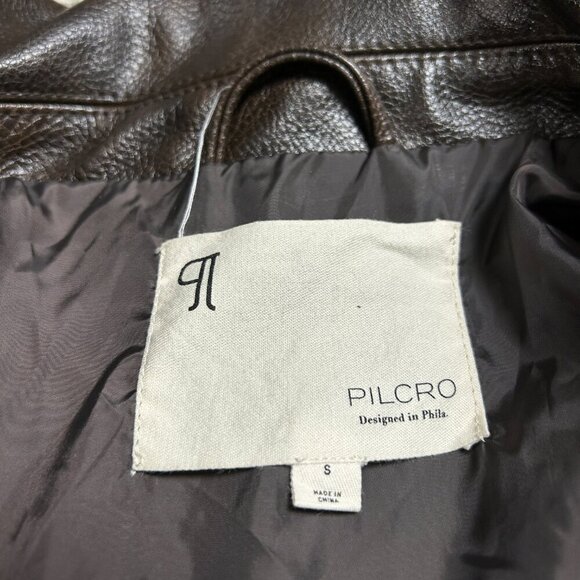 NEW Pilcro Oversized Washed Faux-Leather Jacket - Picture 6 of 7